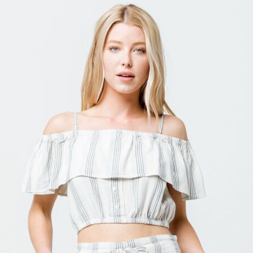NWT Volcom Winding Roads Crop Top - Picture 1 of 7